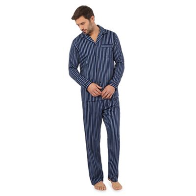 Navy striped print pyjama set